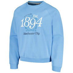 Manchester City Foundation Oversized Raglan Pullover Sweatshirt Sky Blue - FIFA World CUP