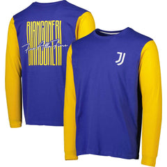 Juventus Blocked Long Sleeve T-Shirt Blue/Yellow - FIFA World CUP