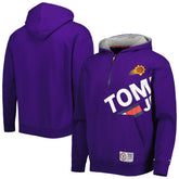 Phoenix Suns Tommy Jeans Bernard Half-Zip Hoodie Purple - NBA
