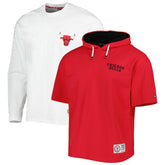 Chicago Bulls Tommy Jeans Matthew 2-In-1 T-Shirt & Hoodie Combo Set Red/White - NBA
