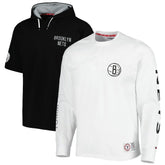 Brooklyn Nets Tommy Jeans Matthew 2-In-1 T-Shirt & Hoodie Combo Set Black/White - NBA