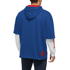 Philadelphia 76ers Tommy Jeans Matthew 2-In-1 T-Shirt & Hoodie Combo Set Royal/White - NBA