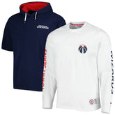 Washington Wizards Tommy Jeans Matthew 2-In-1 T-Shirt & Hoodie Combo Set Navy/White - NBA