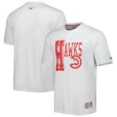 Atlanta Hawks Tommy Jeans Mel Varsity T-Shirt White - NBA