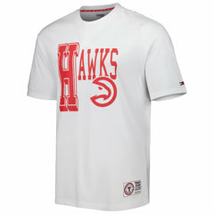 Atlanta Hawks Tommy Jeans Mel Varsity T-Shirt White - NBA