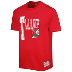 Portland Trail Blazers Tommy Jeans Mel Varsity T-Shirt Red - NBA