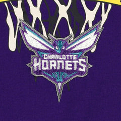 Charlotte Hornets Tommy Jeans Tim Backboard T-Shirt Purple - NBA