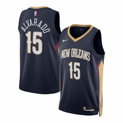 Jose Alvarado New Orleans Pelicans Unisex Swingman Jersey Icon Edition Navy - NBA