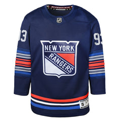 Mika Zibanejad New York Rangers Youth Alternate Premier Player Jersey - Navy - NHL