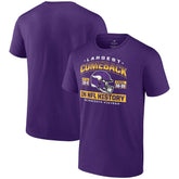 Minnesota Vikings Largest Comeback T-Shirt Purple | NFL