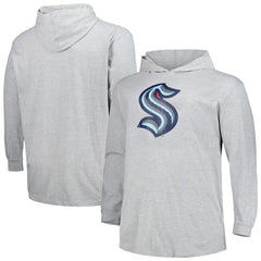 Seattle Kraken Big & Tall Pullover Hoodie - Heather Gray - NHL