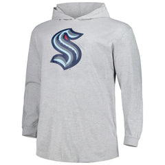 Seattle Kraken Big & Tall Pullover Hoodie - Heather Gray - NHL