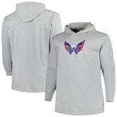 Washington Capitals Big & Tall Pullover Hoodie - Heather Gray - NHL