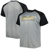 Vegas Golden Knights Big & Tall Logo Raglan T-Shirt - Heather Gray - NHL