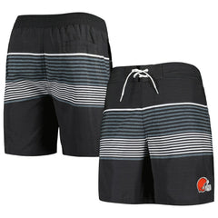 Cleveland Browns G-III Sports by Carl Banks Coastline Volley Swim Shorts Black | NFL
