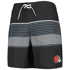Cleveland Browns G-III Sports by Carl Banks Coastline Volley Swim Shorts Black | NFL