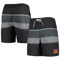 Cincinnati Bengals G-III Sports by Carl Banks Coastline Volley Swim Shorts Black | NFL
