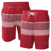Tampa Bay Buccaneers G-III Sports by Carl Banks Coastline Volley Swim Shorts Red | NFL