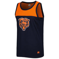 Chicago Bears Starter Logo Touchdown Fashion Tank Top Navy/Orange | NFL