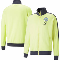 Manchester City ftblHeritage T7 Raglan Full-Zip Track Jacket Yellow | Puma