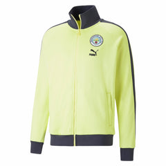 Manchester City ftblHeritage T7 Raglan Full-Zip Track Jacket Yellow | Puma