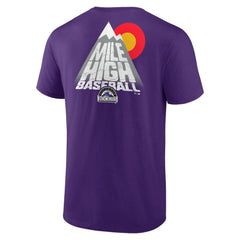 Colorado Rockies Team Hometown Collection Mile High Back T-Shirt - MLB