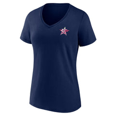 Houston Astros Women's Team Logo Mother's Day V-Neck T-Shirt - MLB