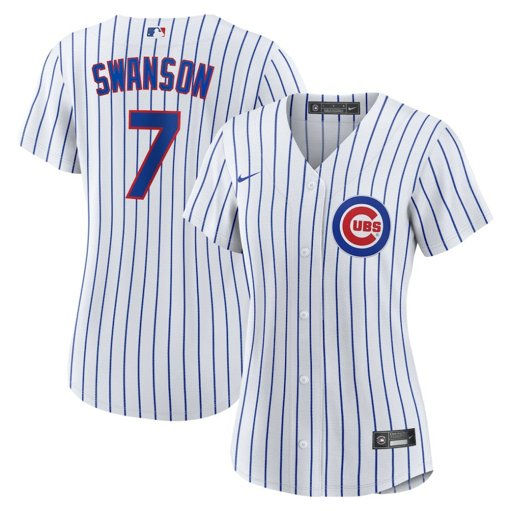 Dansby Swanson Chicago Cubs Nike Women's Home Replica Player Jersey - MLB
