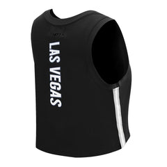Las Vegas Raiders Pro Standard Women's Ombre Wordmark Classic Cropped Tank Top Black | NFL