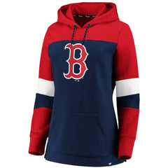 Boston Red Sox Women's Plus Size Colorblock Pullover Hoodie - MLB