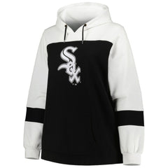 Chicago White Sox Women's Plus Size Colorblock Pullover Hoodie - MLB