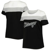 Chicago White Sox Women's Plus Size Colorblock T-Shirt - MLB