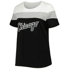 Chicago White Sox Women's Plus Size Colorblock T-Shirt - MLB