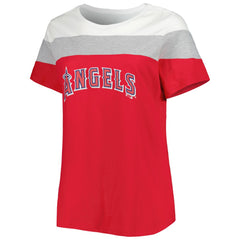 Los Angeles Angels Women's Plus Size Colorblock T-Shirt - MLB