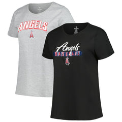 Los Angeles Angels Profile Women's Plus Size T-Shirt Combo Pack - MLB