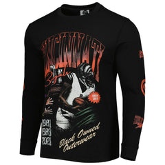 Cincinnati Bengals x BlaCkOWned Unisex Stripes Don't Come Easy Long Sleeve T-Shirt Black | NFL