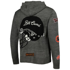 Cincinnati Bengals x BlaCkOWned Stripes Don't Come Easy Pullover Hoodie Gray | NFL