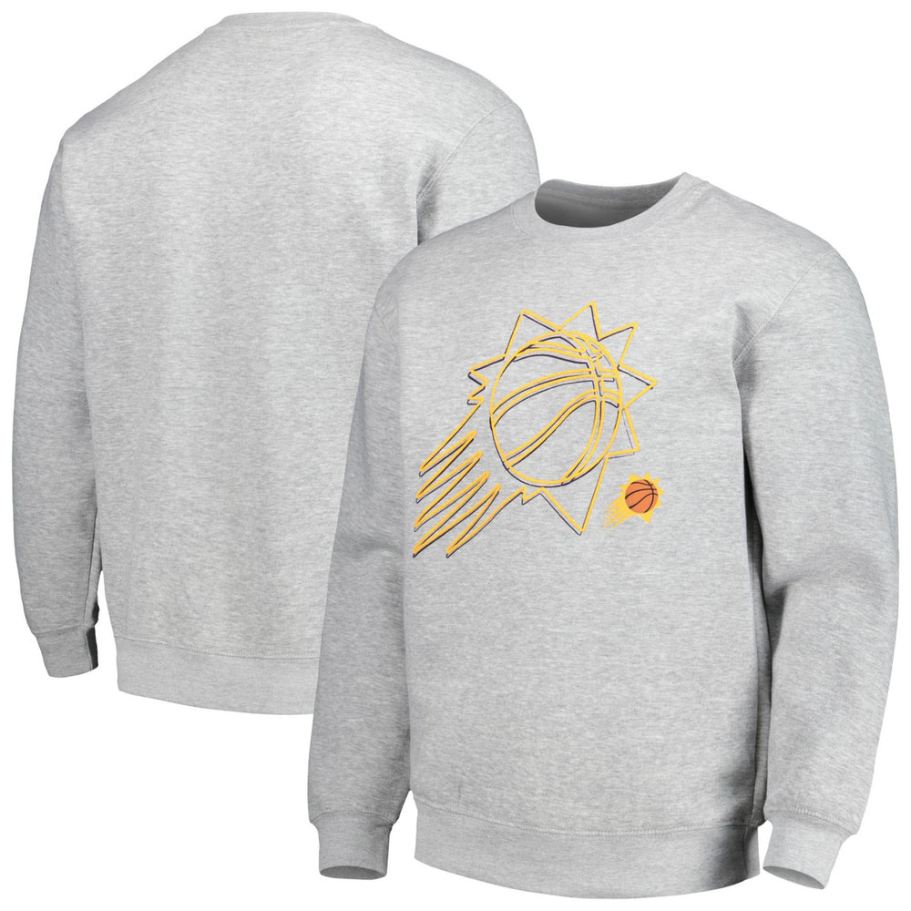 Phoenix Suns Stadium Essentials Unisex Element Logo Pop Pullover Sweatshirt Heather Gray - NBA