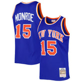 Earl Monroe New York Knicks 1972/73 Hardwood Classics Swingman Jersey Blue - NBA