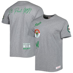 Minnesota Wild Mitchell & Ness City Collection T-Shirt - Heather Gray - NHL