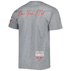 New York Rangers Mitchell & Ness City Collection T-Shirt - Heather Gray - NHL