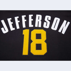 Justin Jefferson Minnesota Vikings Pro Standard Player Name & Number Hoodie T-Shirt Black | NFL