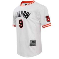 Joe Burrow Cincinnati Bengals Pro Standard Player Name & Number Mesh T-Shirt White | NFL