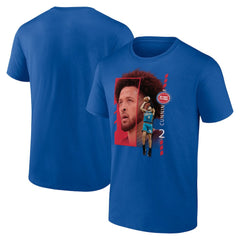 Cade Cunningham Detroit Pistons Jump Pass T-Shirt Royal - NBA