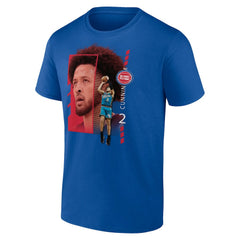 Cade Cunningham Detroit Pistons Jump Pass T-Shirt Royal - NBA