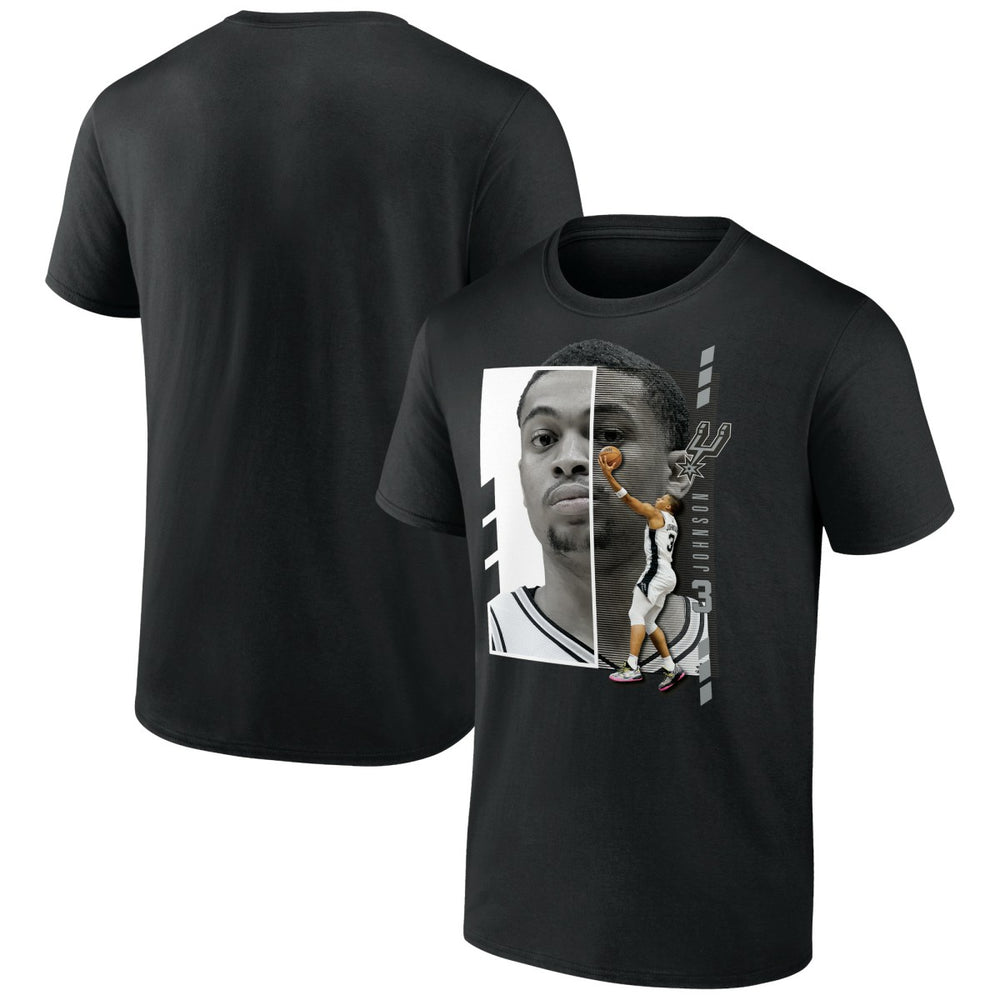 Keldon Johnson San Antonio Spurs Jump Pass T-Shirt Black - NBA