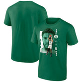 Jayson Tatum Boston Celtics Jump Pass T-Shirt Green - NBA