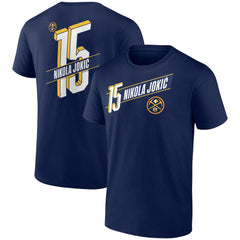 Nikola Jokic Denver Nuggets Full-Court Press Name & Number T-Shirt Navy - NBA