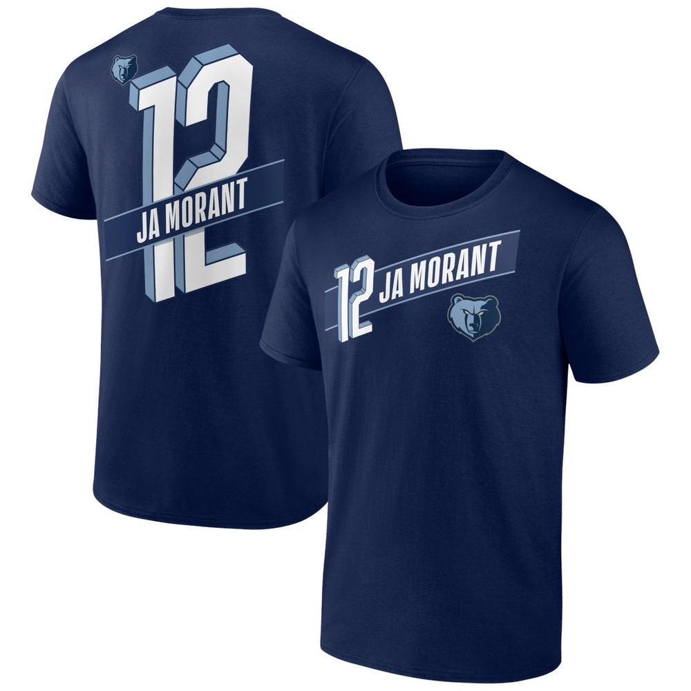 Ja Morant Memphis Grizzlies Full-Court Press Name & Number T-Shirt Navy - NBA