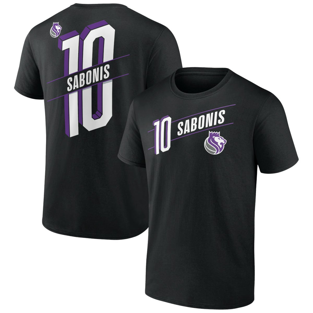 Domantas Sabonis Sacramento Kings Full-Court Press Name & Number T-Shirt Black - NBA